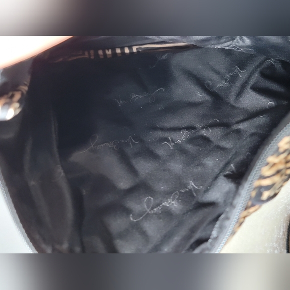 SOLD Vera Bradley Zip Hipster Zebra Tiger Print Crossbody Bag Purse Tan Black - Picture 8 of 14